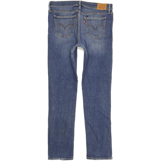 Levi's 712 Women Blue Straight Slim Stretch Jeans W31 L32