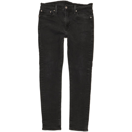 Levi's 510 Men Black Skinny Slim Stretch Jeans W33 L30