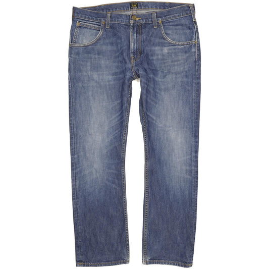 Lee Zed Men Blue Straight Regular Jeans W36 L30