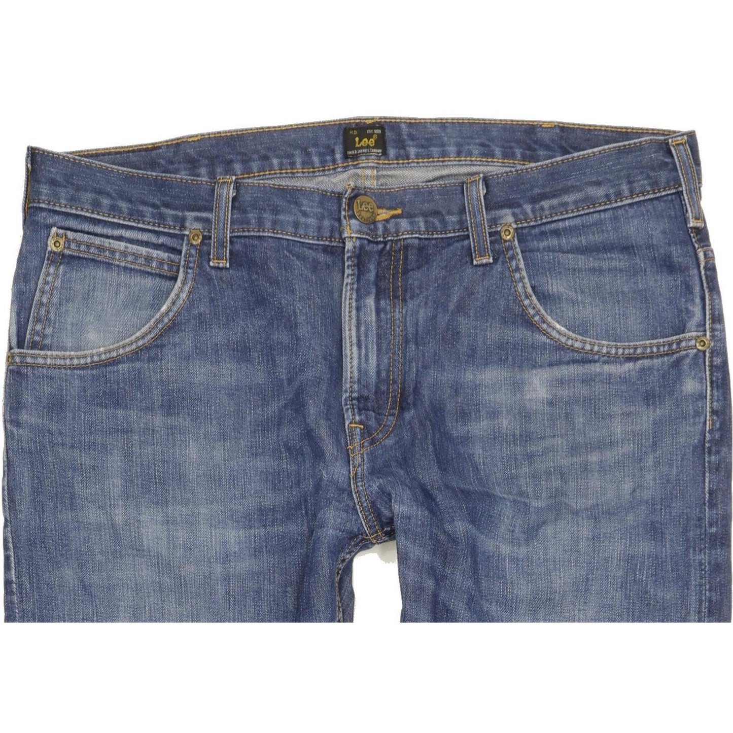 Lee Zed Men Blue Straight Regular Jeans W36 L30