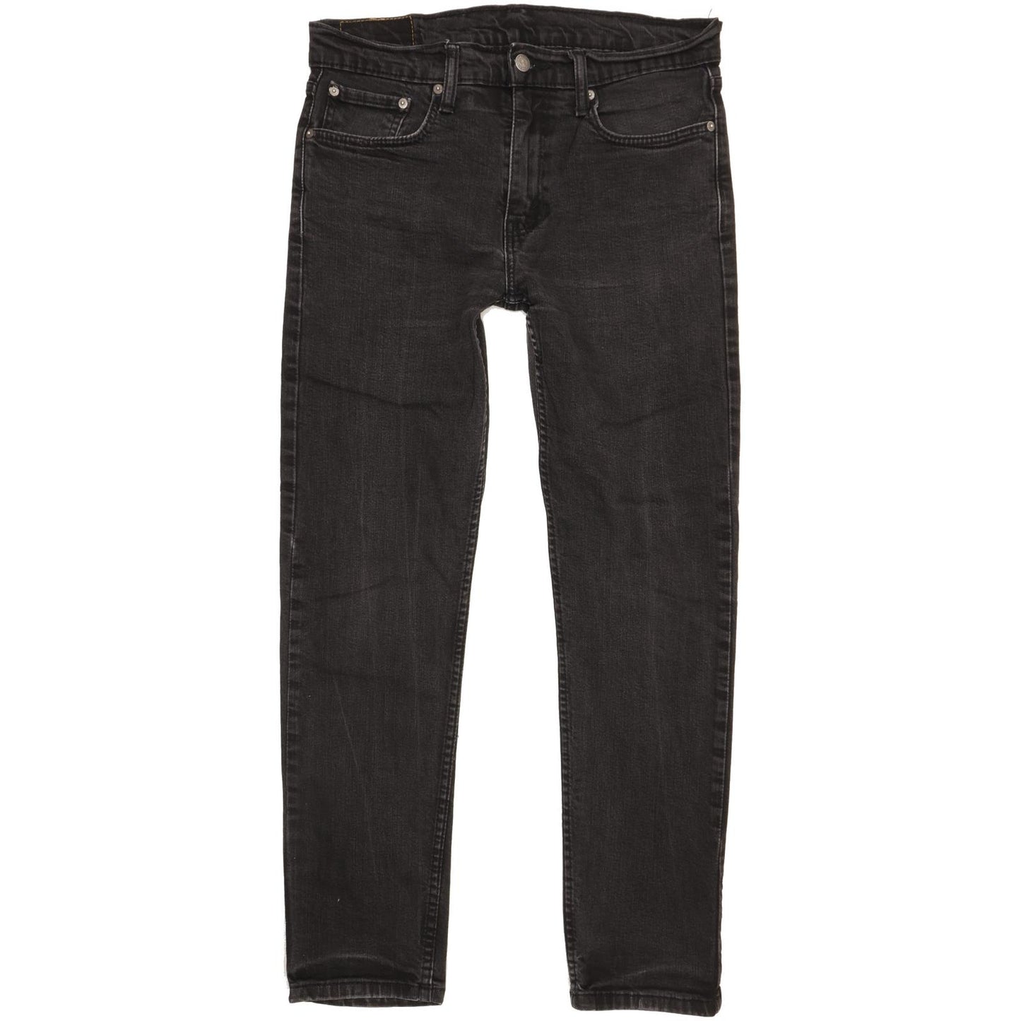 Levi's 502 Men Black Tapered Regular Stretch Jeans W32 L29