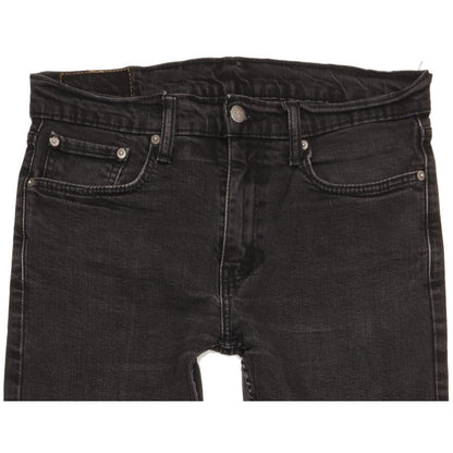 Levi's 502 Men Black Tapered Regular Stretch Jeans W32 L29