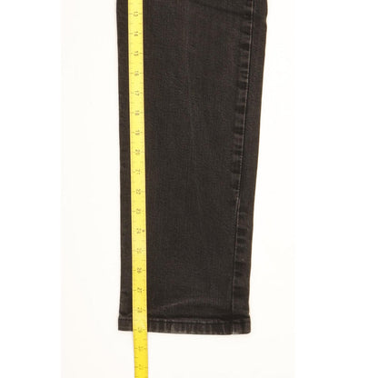 Levi's 502 Men Black Tapered Regular Stretch Jeans W32 L29