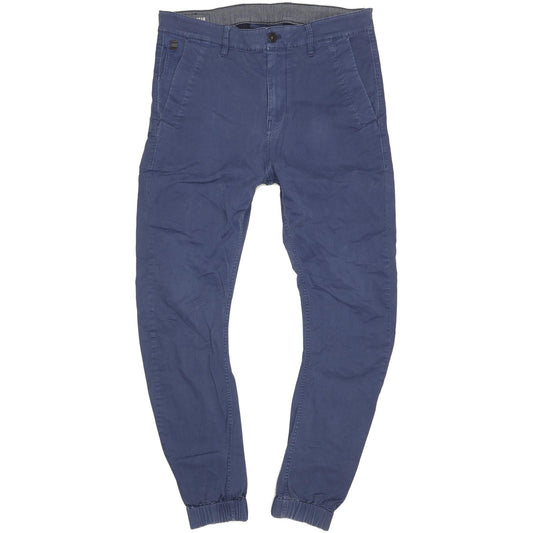 G-Star Bronson Men Blue Tapered Loose Chino Stretch Jeans W34 L34