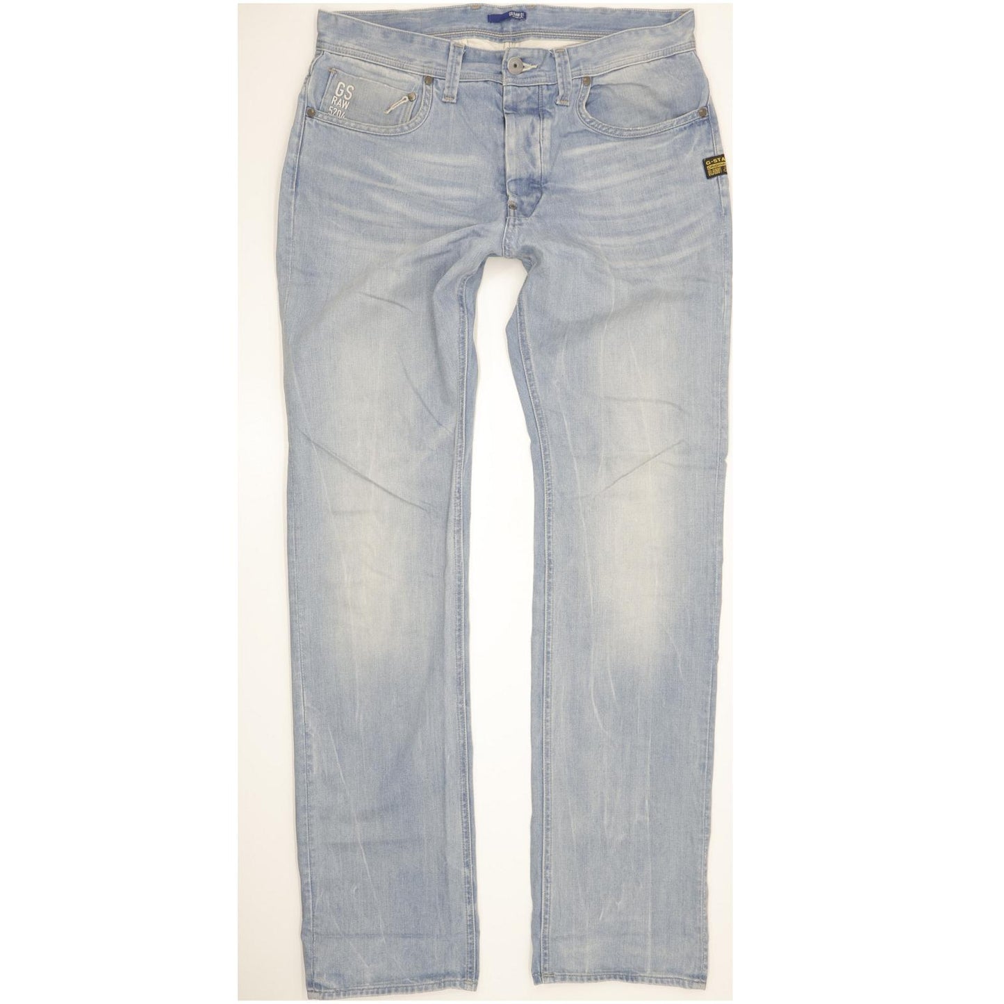 G-Star Attacc Men Blue Straight Regular Jeans W34 L36
