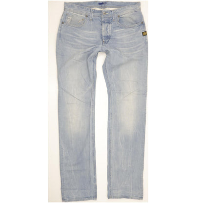 G-Star Attacc Men Blue Straight Regular Jeans W34 L36