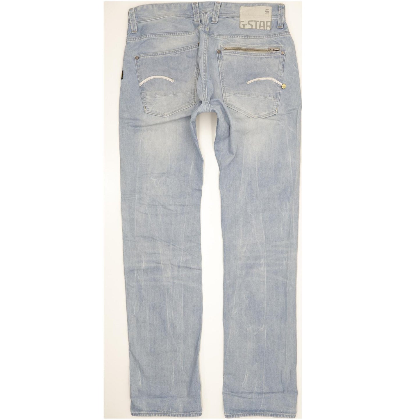 G-Star Attacc Men Blue Straight Regular Jeans W34 L36