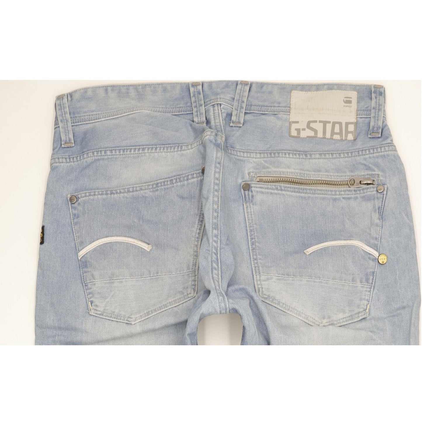 G-Star Attacc Men Blue Straight Regular Jeans W34 L36