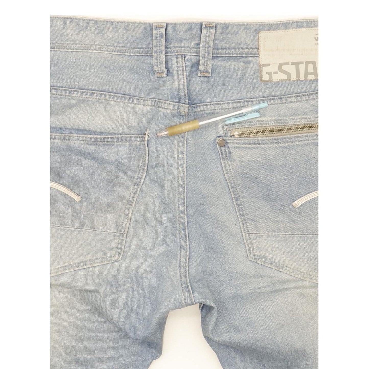 G-Star Attacc Men Blue Straight Regular Jeans W34 L36