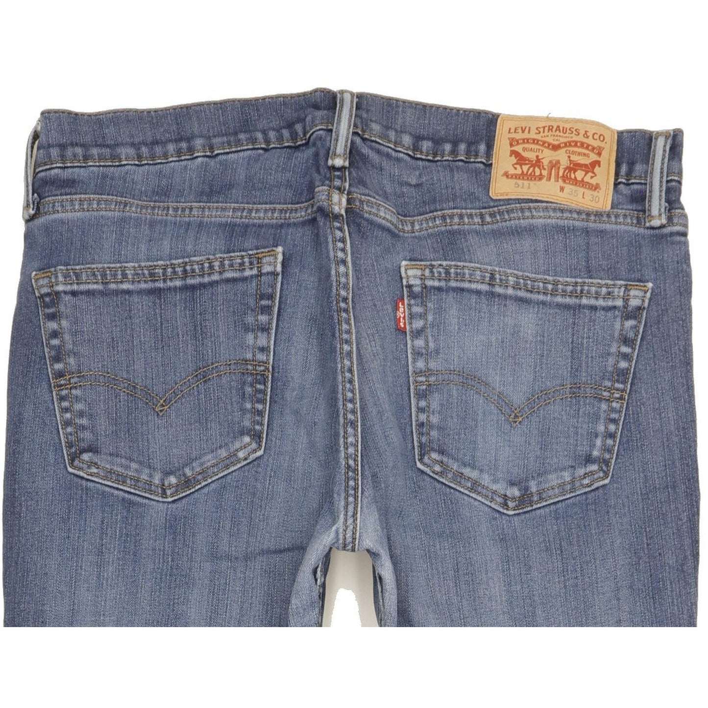Levi's 511 Men Blue Straight Slim Stretch Jeans W35 L28