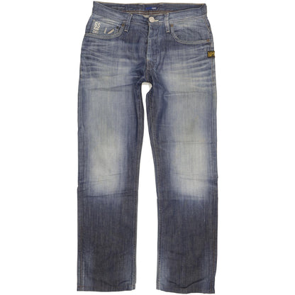 G-Star Men Blue Straight Regular Jeans W34 L33