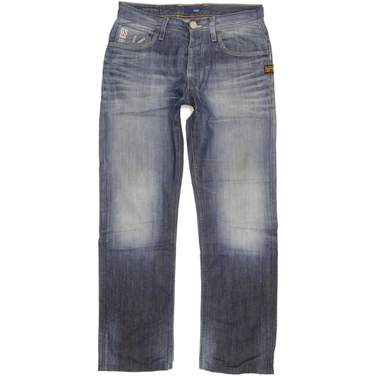 G-Star Men Blue Straight Regular Jeans W34 L33