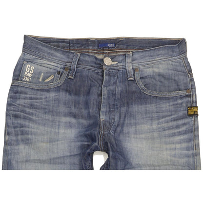 G-Star Men Blue Straight Regular Jeans W34 L33