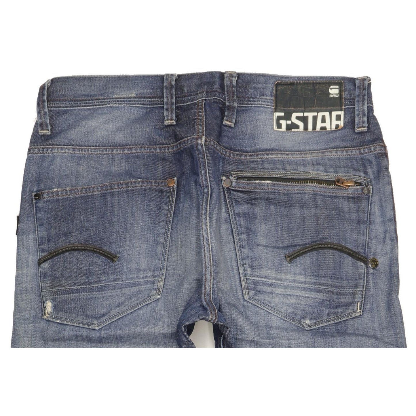 G-Star Men Blue Straight Regular Jeans W34 L33