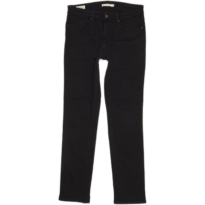Levi's 712 Men Black Straight Slim Stretch Jeans W30 L31