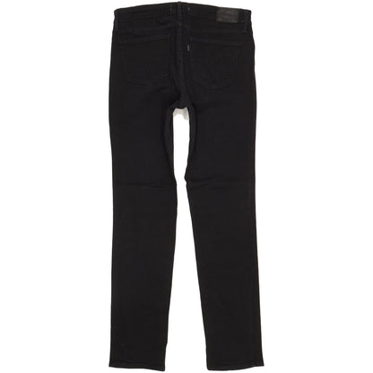 Levi's 712 Men Black Straight Slim Stretch Jeans W30 L31