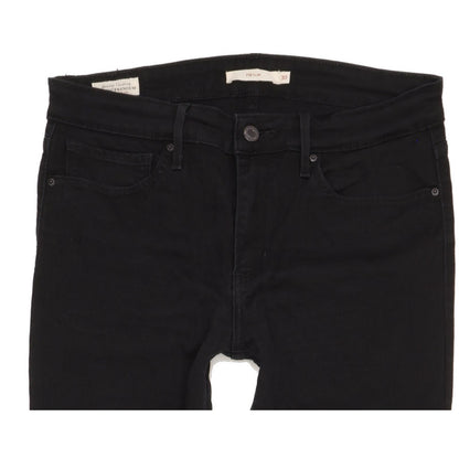 Levi's 712 Men Black Straight Slim Stretch Jeans W30 L31