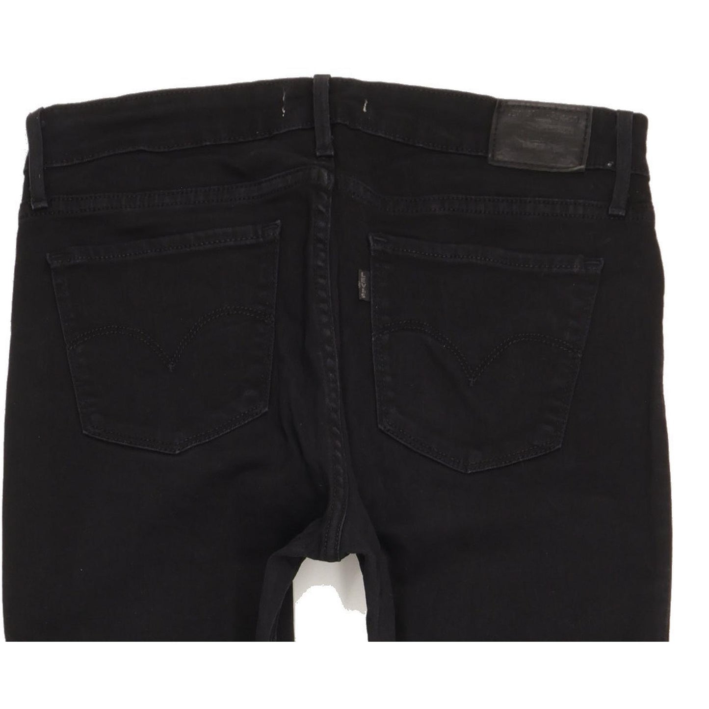 Levi's 712 Men Black Straight Slim Stretch Jeans W30 L31