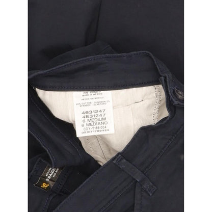 Lee Women Navy Straight Relaxed Chino Stretch Jeans W30 L30