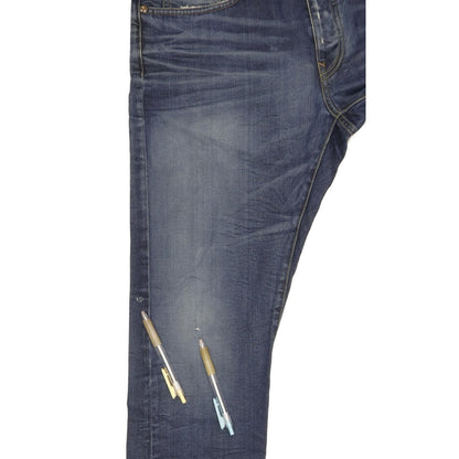 G-Star Men Blue Straight Regular Stretch Jeans W34 L33