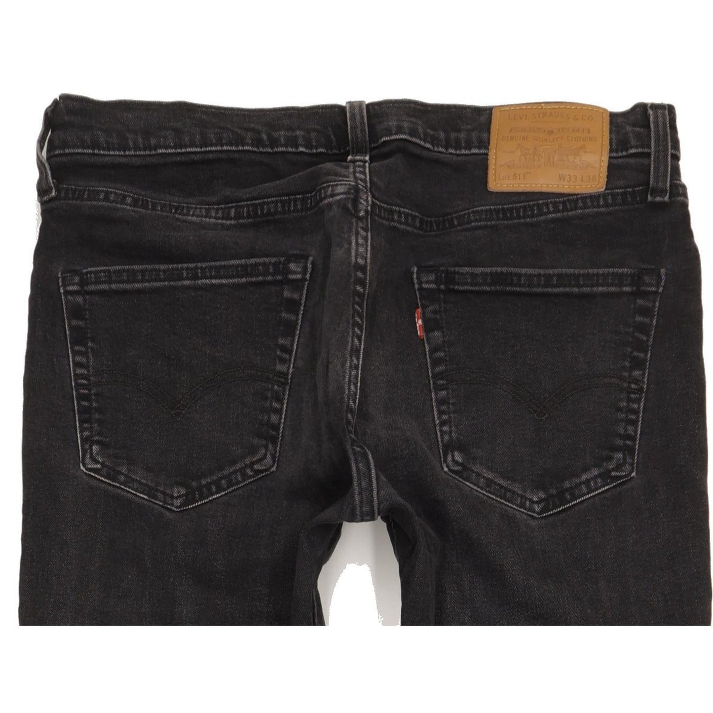 Levi's 511 Men Black Straight Slim Jeans W33 L36