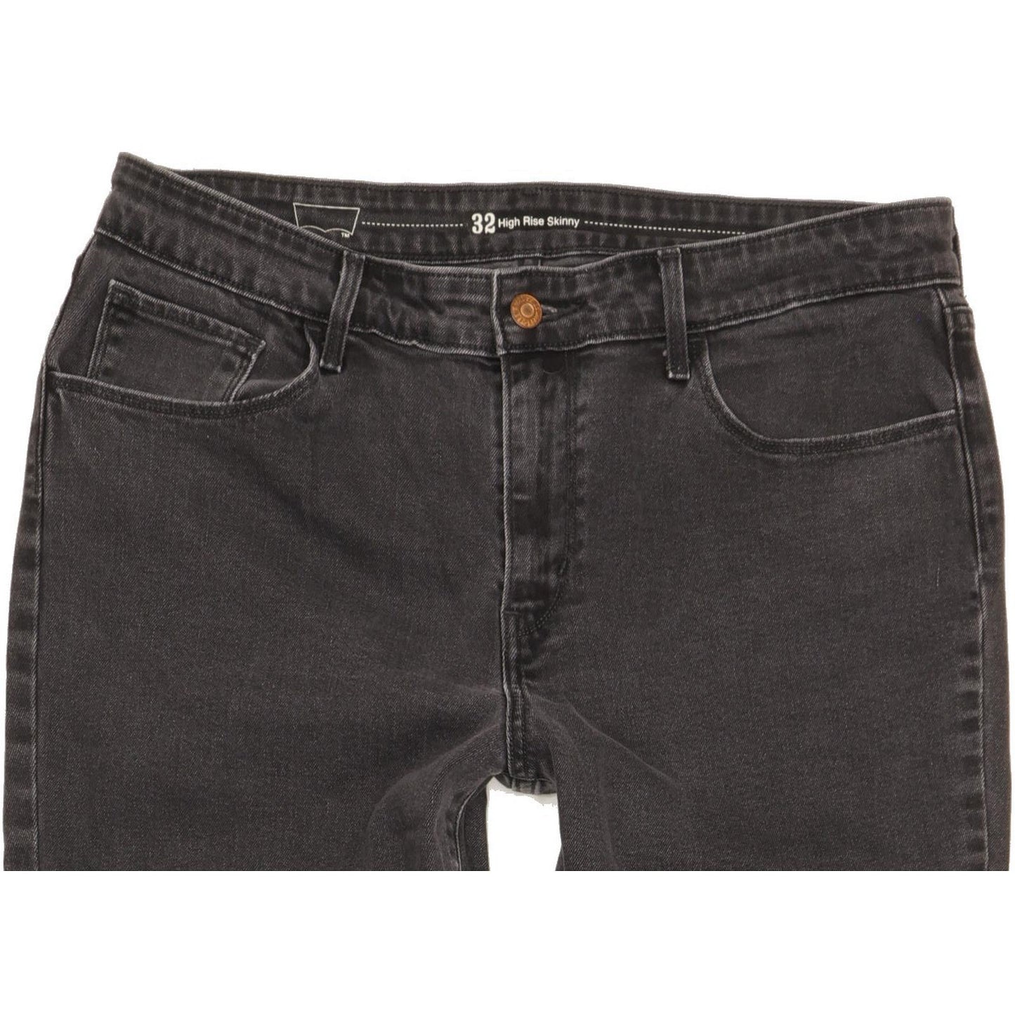 Levi's Black Skinny Slim Stretch Jeans High Waisted W32 L31