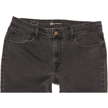 Levi's Black Skinny Slim Stretch Jeans High Waisted W32 L31