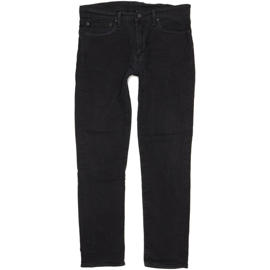 Levi's 511 Men Black Straight Slim Stretch Jeans W36 L32