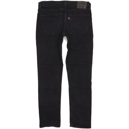 Levi's 511 Men Black Straight Slim Stretch Jeans W36 L32