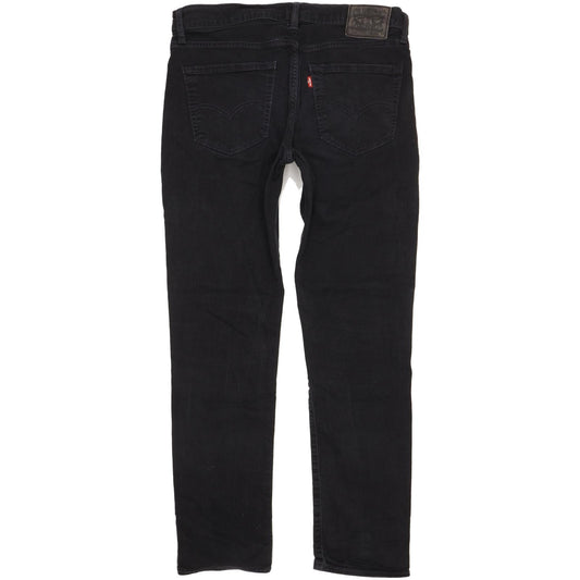 Levi's 511 Men Black Straight Slim Stretch Jeans W36 L32