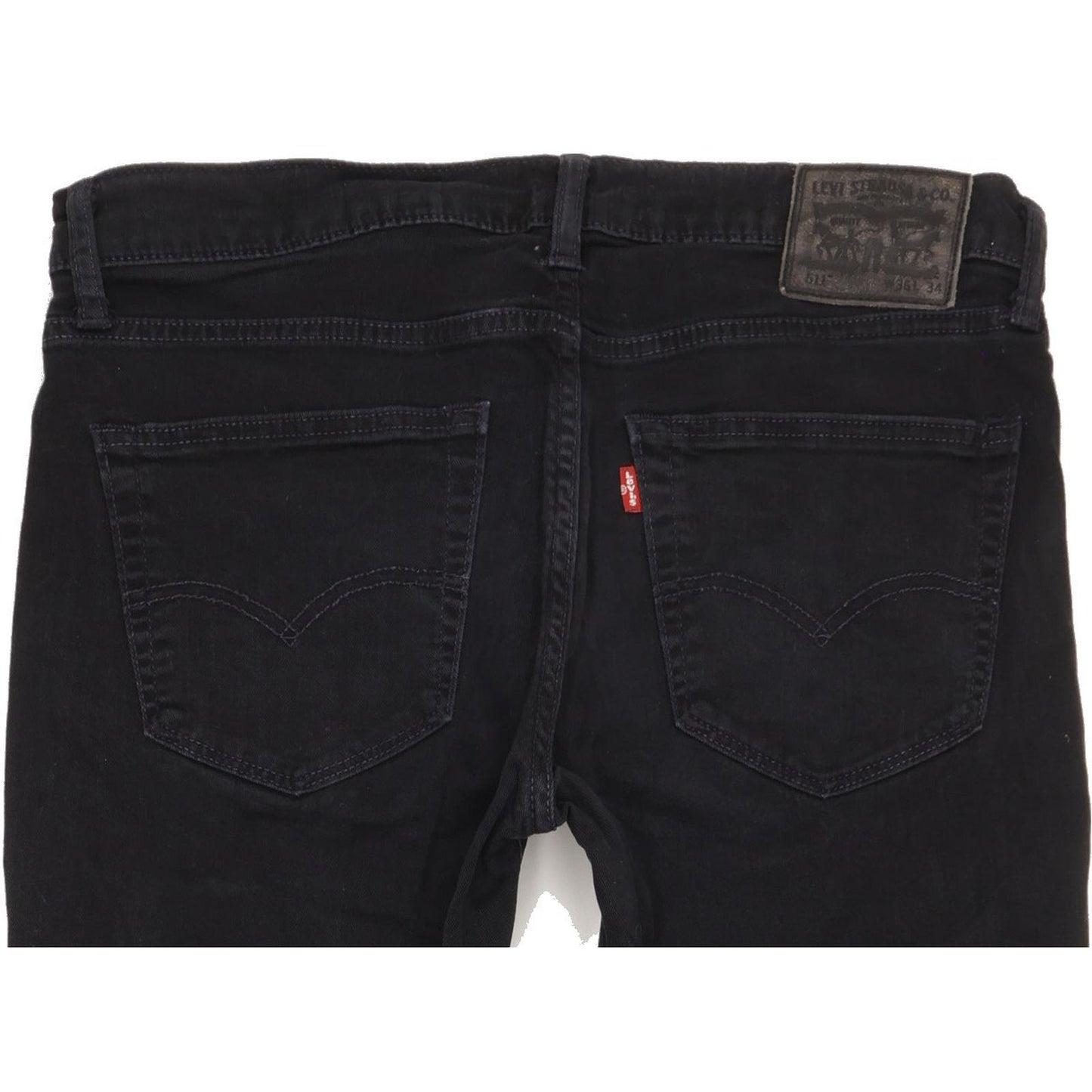 Levi's 511 Men Black Straight Slim Stretch Jeans W36 L32