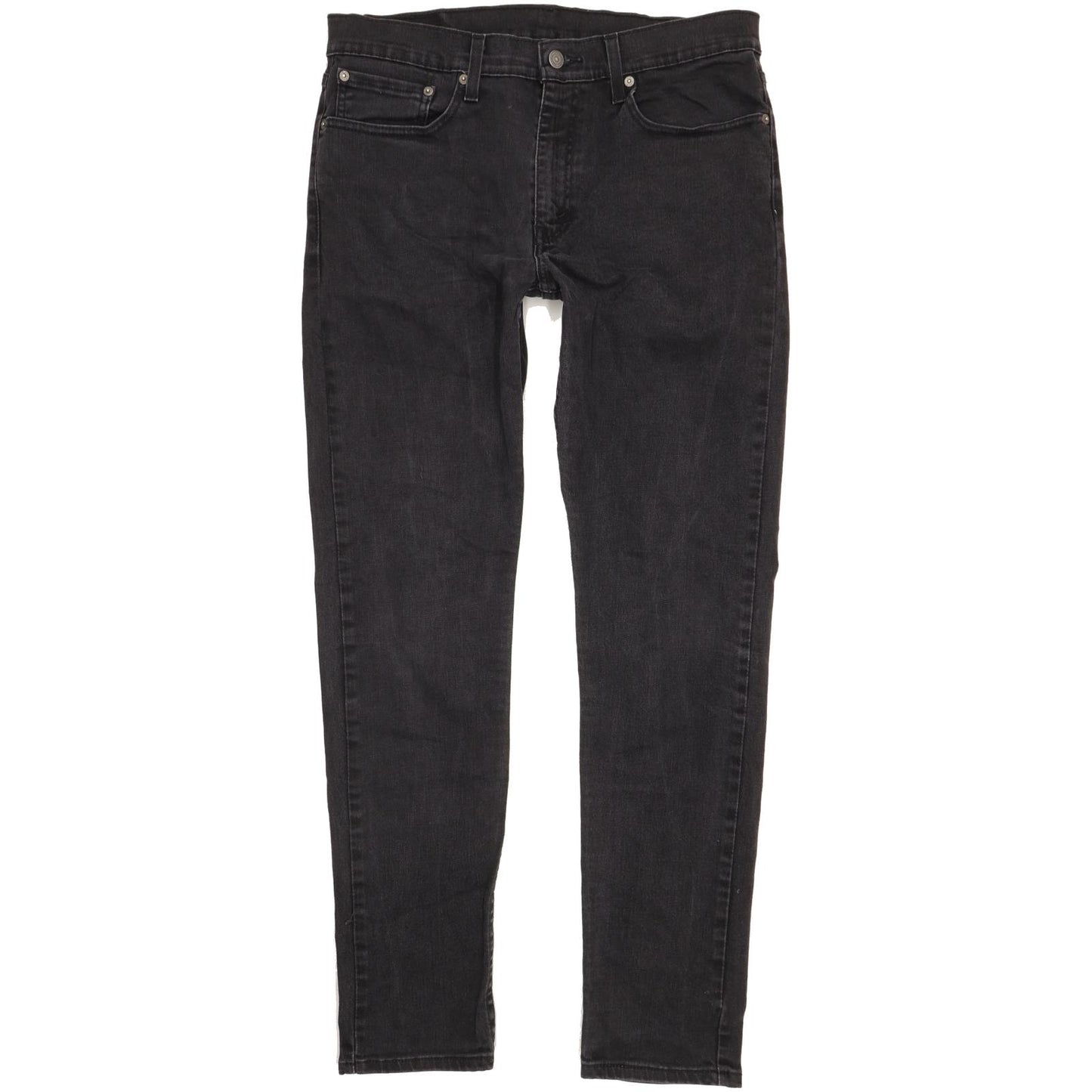 Levi's 512 Men Black Tapered Slim Stretch Jeans W34 L33