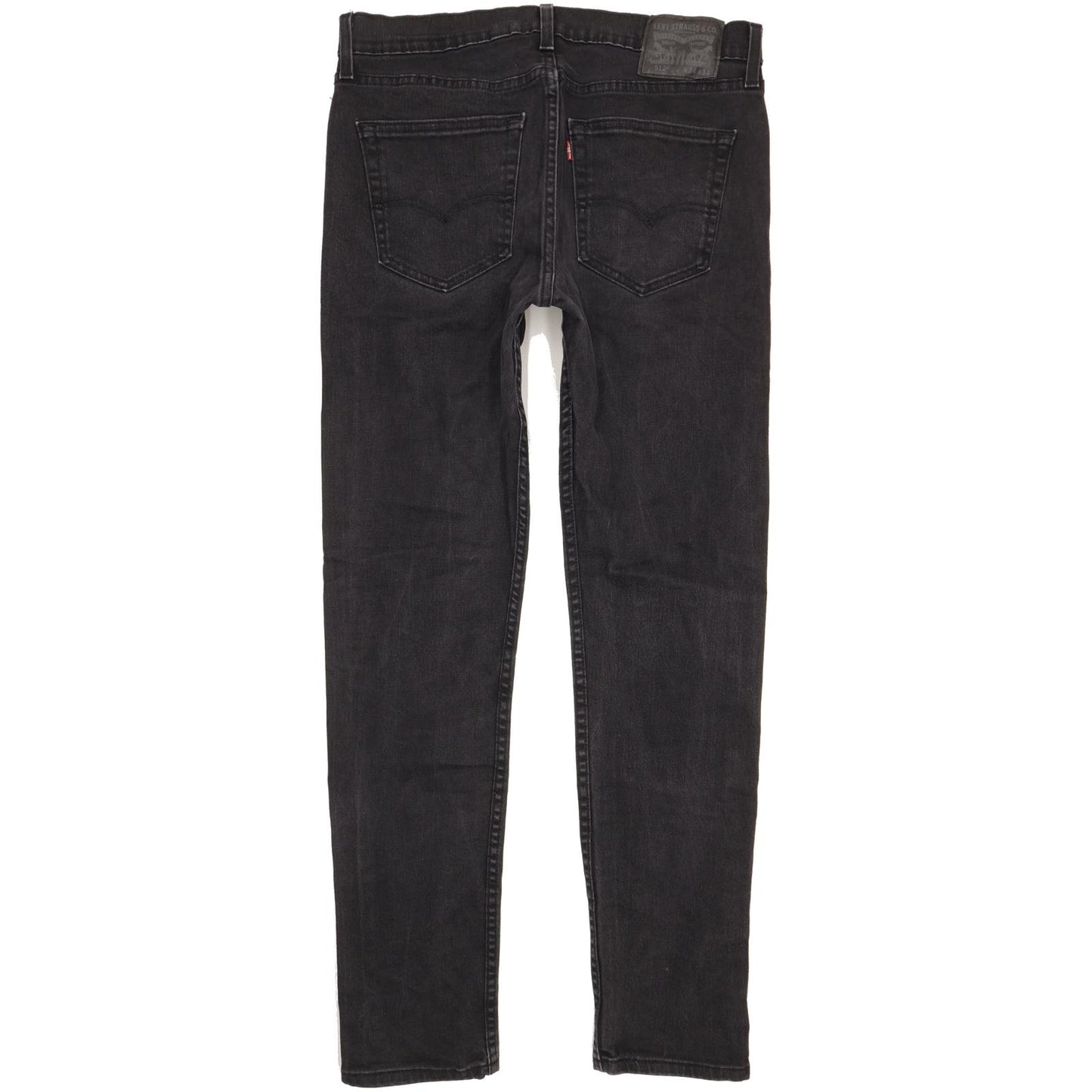 Levi's 512 Men Black Tapered Slim Stretch Jeans W34 L33