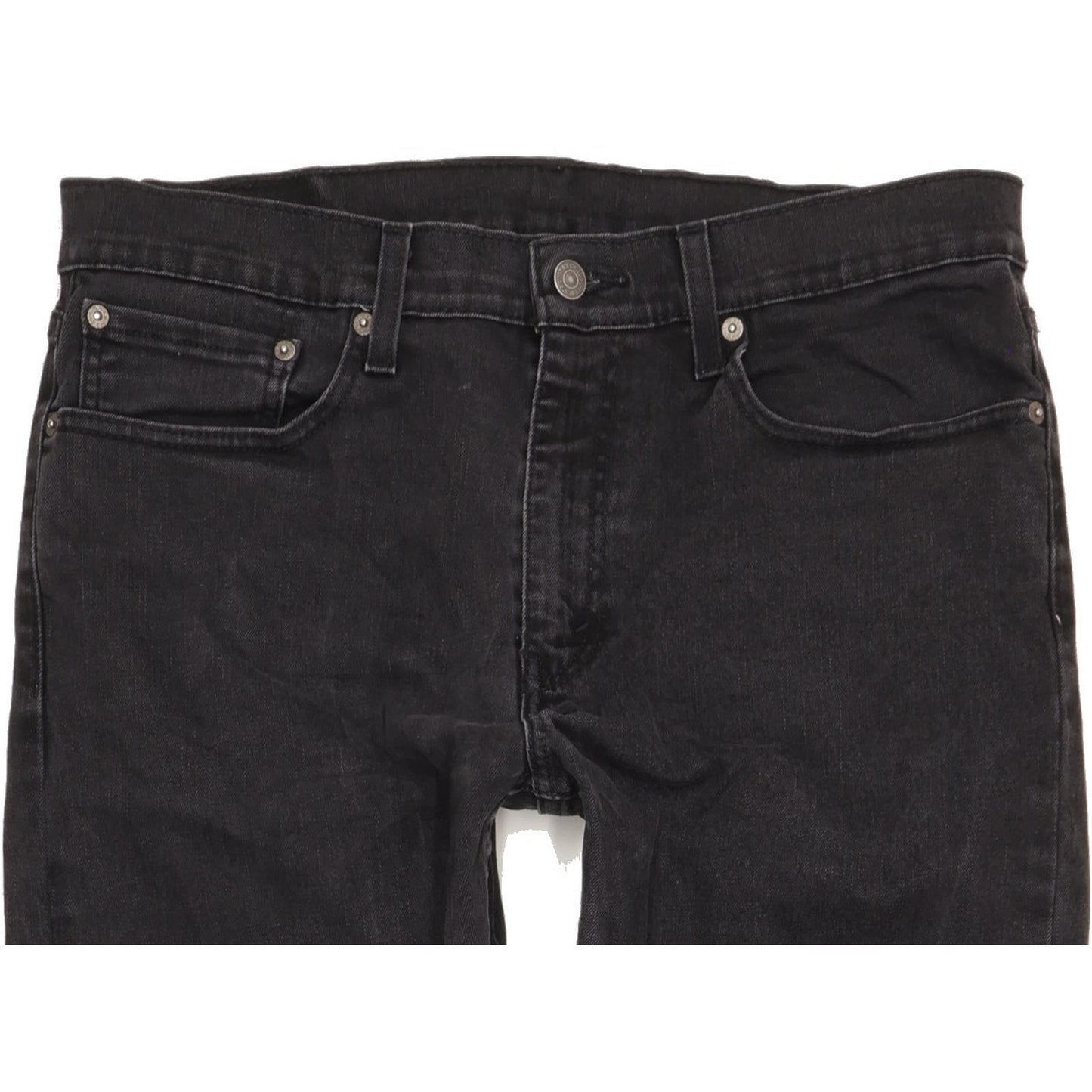 Levi's 512 Men Black Tapered Slim Stretch Jeans W34 L33