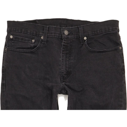 Levi's 512 Men Black Tapered Slim Stretch Jeans W34 L33