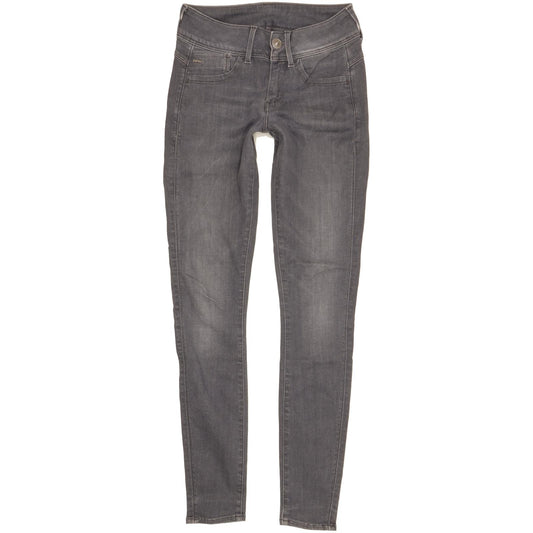 G-Star Lynn Women Grey Skinny Slim Stretch Jeans W27 L31
