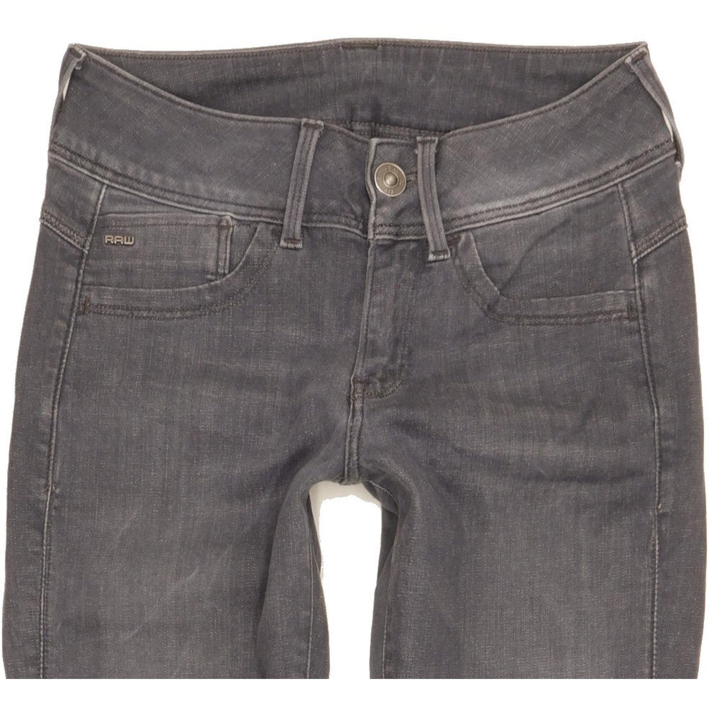 G-Star Lynn Women Grey Skinny Slim Stretch Jeans W27 L31