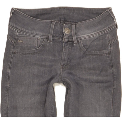 G-Star Lynn Women Grey Skinny Slim Stretch Jeans W27 L31