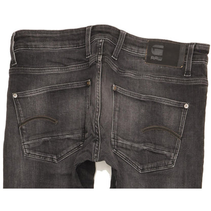G-Star Revend Men Black Skinny Slim Stretch Jeans W34 L30