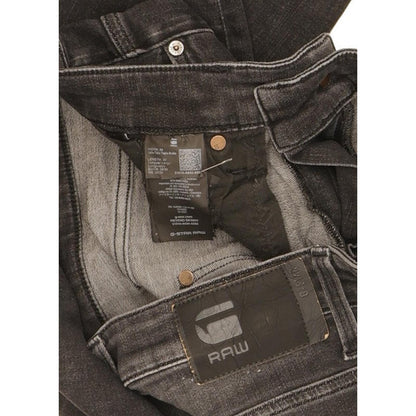 G-Star Revend Men Black Skinny Slim Stretch Jeans W34 L30