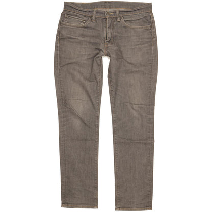 Levi's 511 Men Grey Straight Slim Stretch Jeans W34 L32