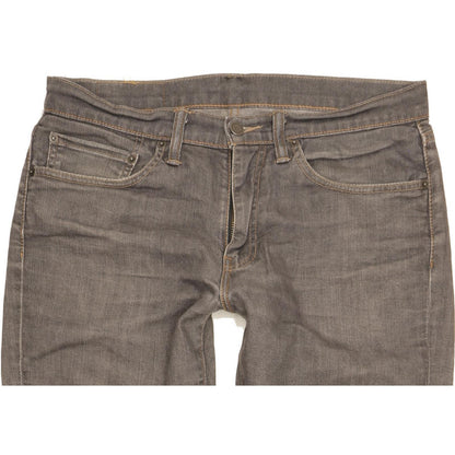Levi's 511 Men Grey Straight Slim Stretch Jeans W34 L32