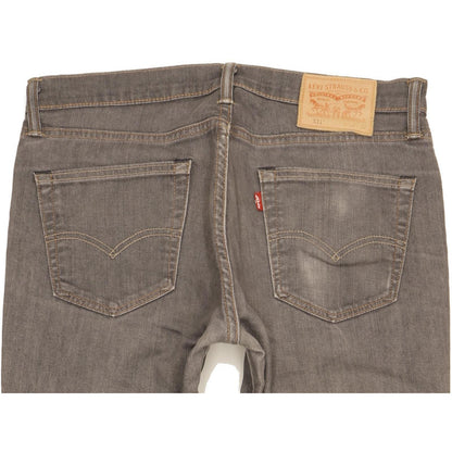 Levi's 511 Men Grey Straight Slim Stretch Jeans W34 L32