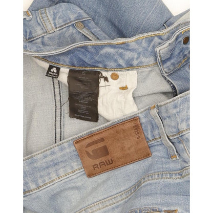 G-Star 3301 Men Blue Straight Regular Stretch Jeans W36 L34