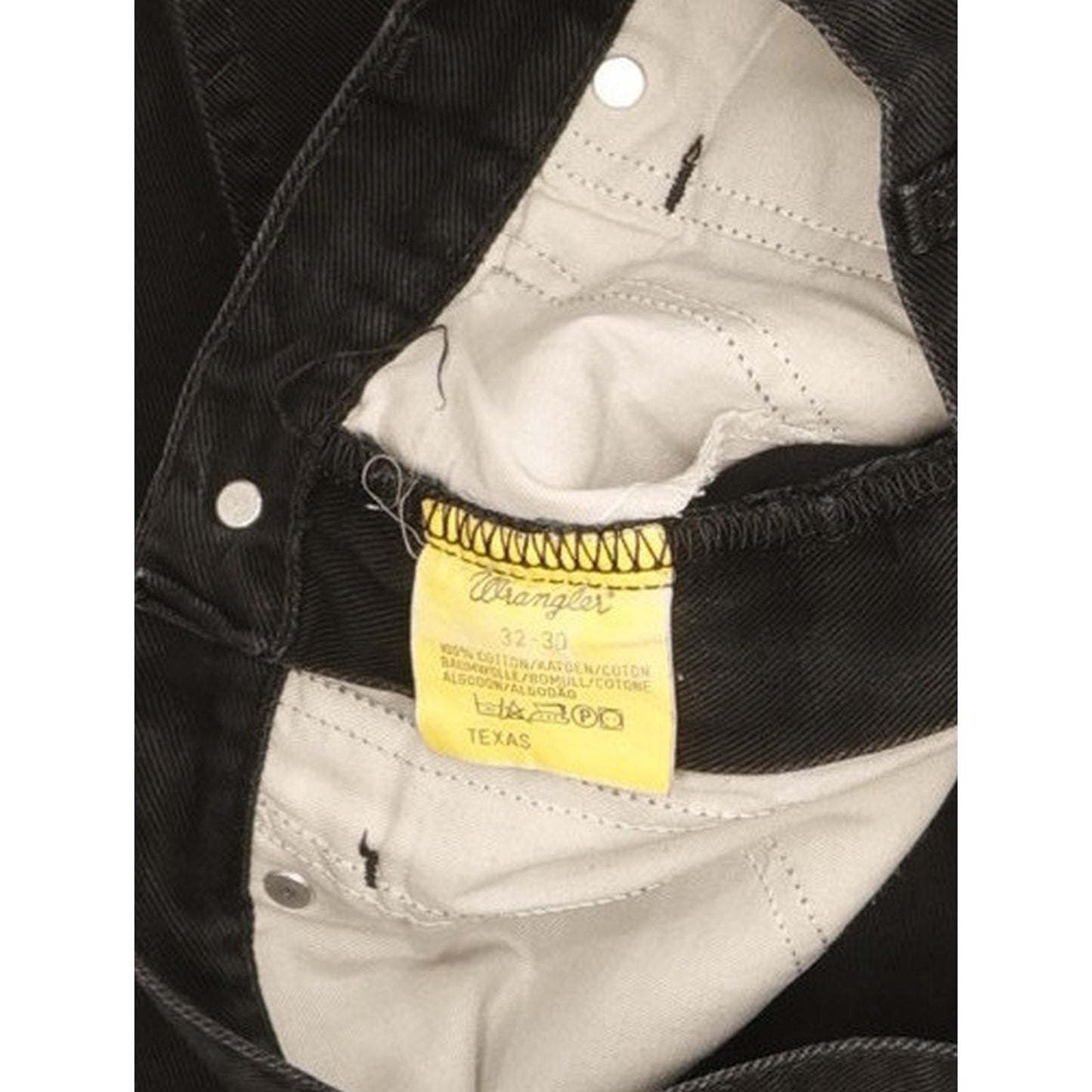 Wrangler Texas Men Black Straight Regular Jeans W32 L30