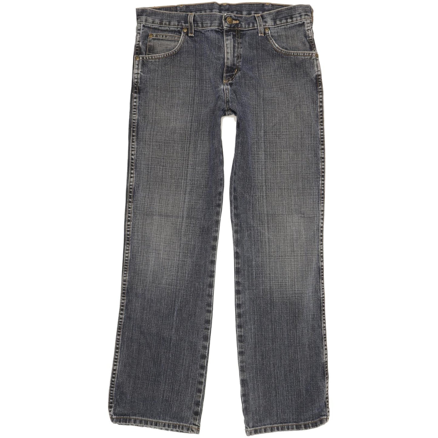 Wrangler Durable Quality Men Blue Bootcut Regular Jeans W32 L32
