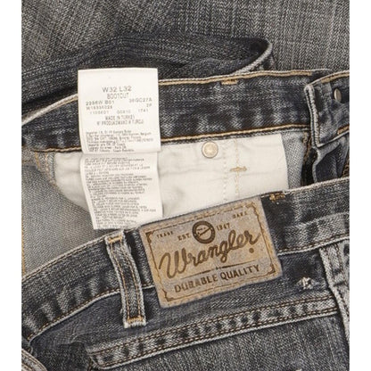 Wrangler Durable Quality Men Blue Bootcut Regular Jeans W32 L32
