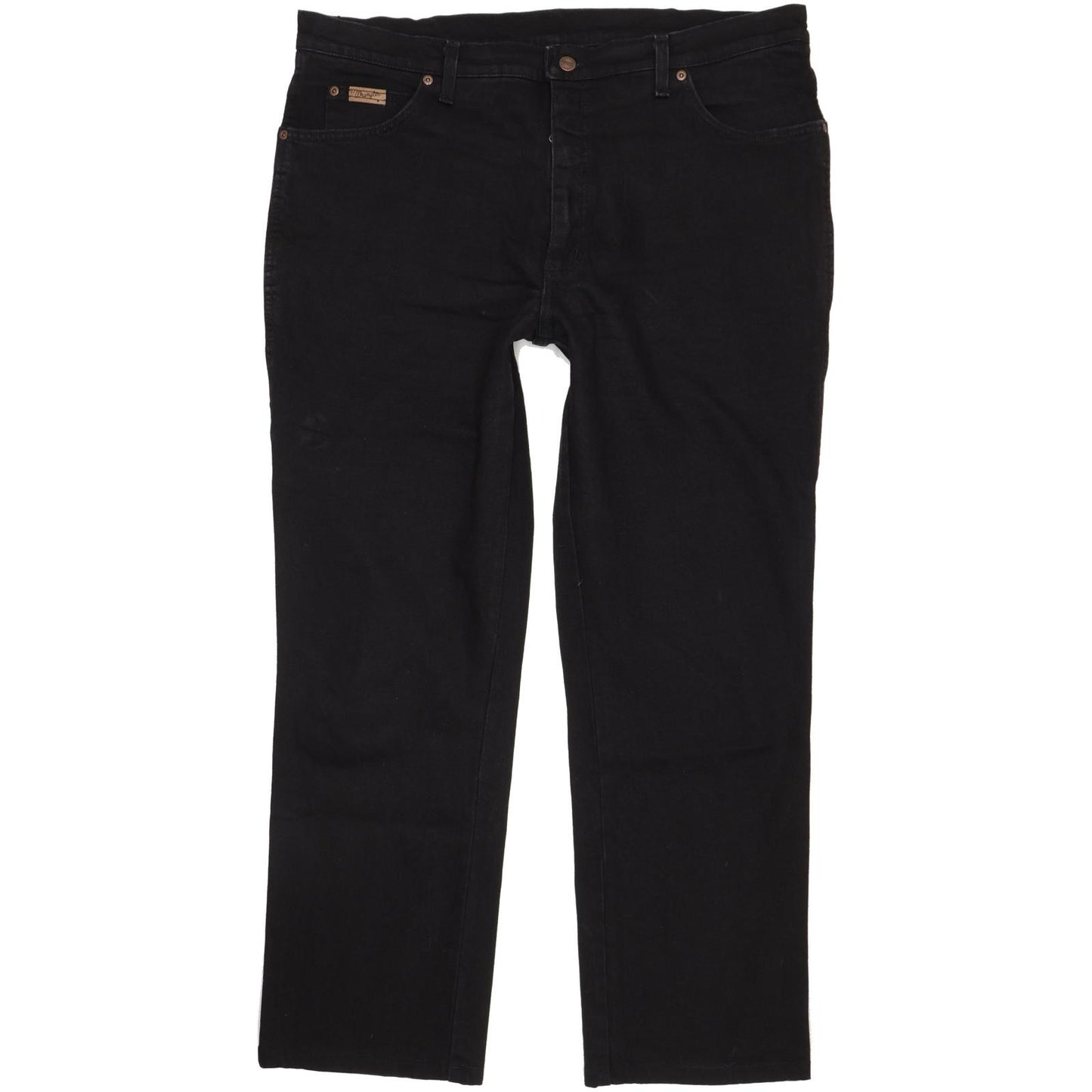 Wrangler Texas Men Black Straight Regular Stretch Jeans W40 L31