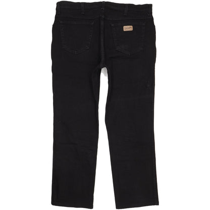 Wrangler Texas Men Black Straight Regular Stretch Jeans W40 L31