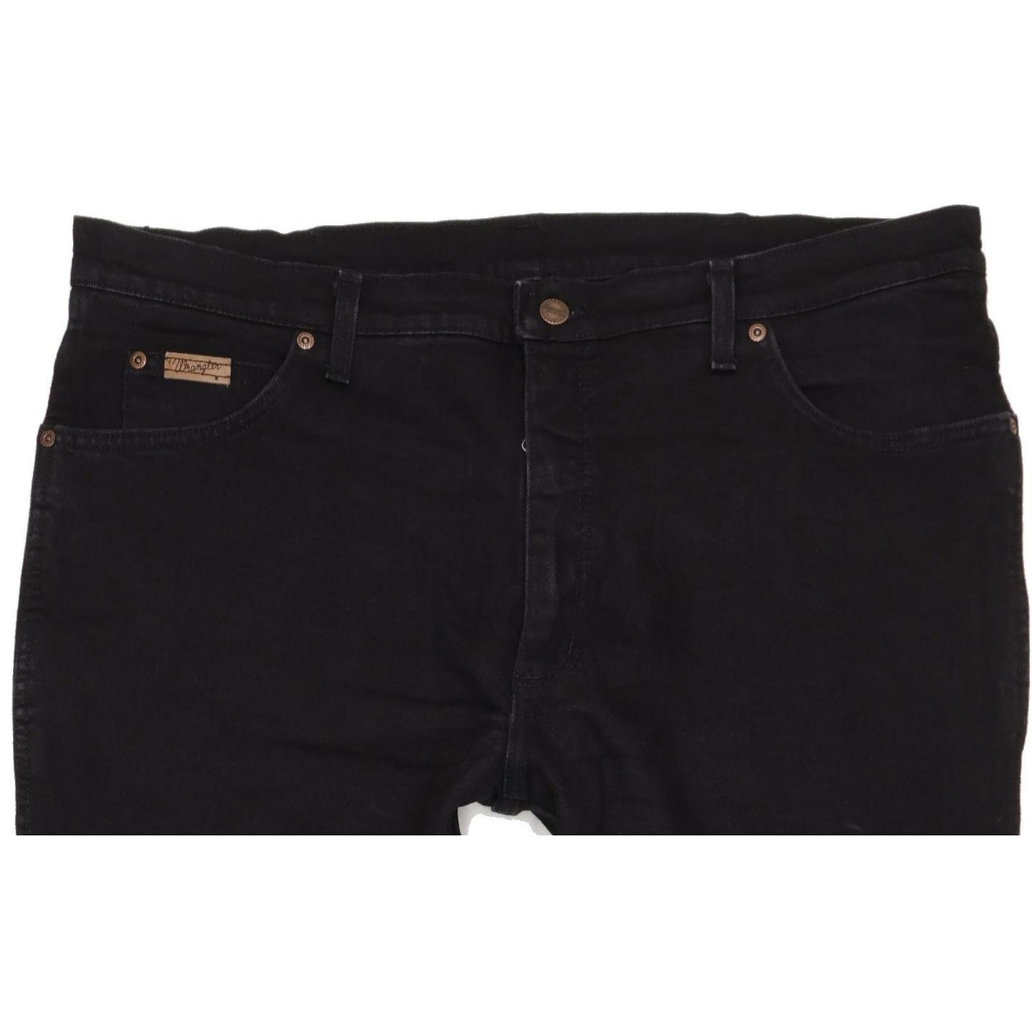 Wrangler Texas Men Black Straight Regular Stretch Jeans W40 L31